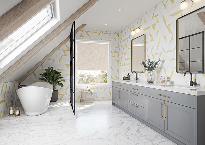 Eighties Shapes, Beige - Twist&Fit Roller Blind - Image 7